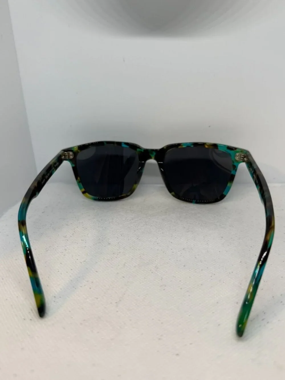 Carfia CA5354 Blue Green Tortoise Rectangular Acetate Sunglasses Col.N04